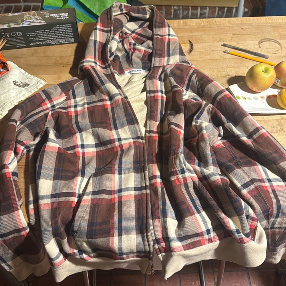 Bathing Ape x Nigo Vintage Y2K Full Zip Plaid Hoodie